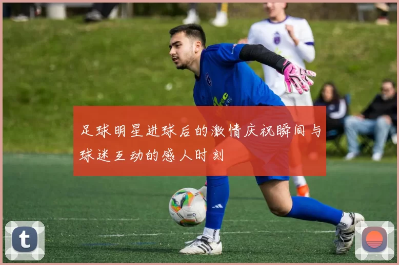 足球明星进球后的激情庆祝瞬间与球迷互动的感人时刻